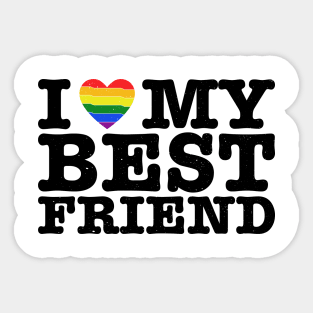 I Heart My Best Friend - Love LGBT LGBTQ Sticker